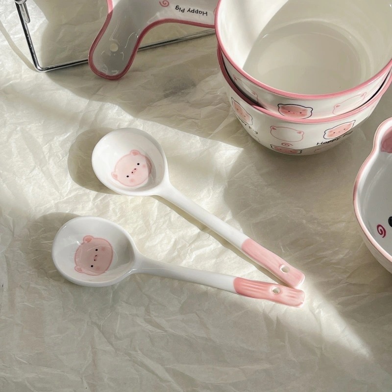 【2개입】돼지 세라믹 스푼