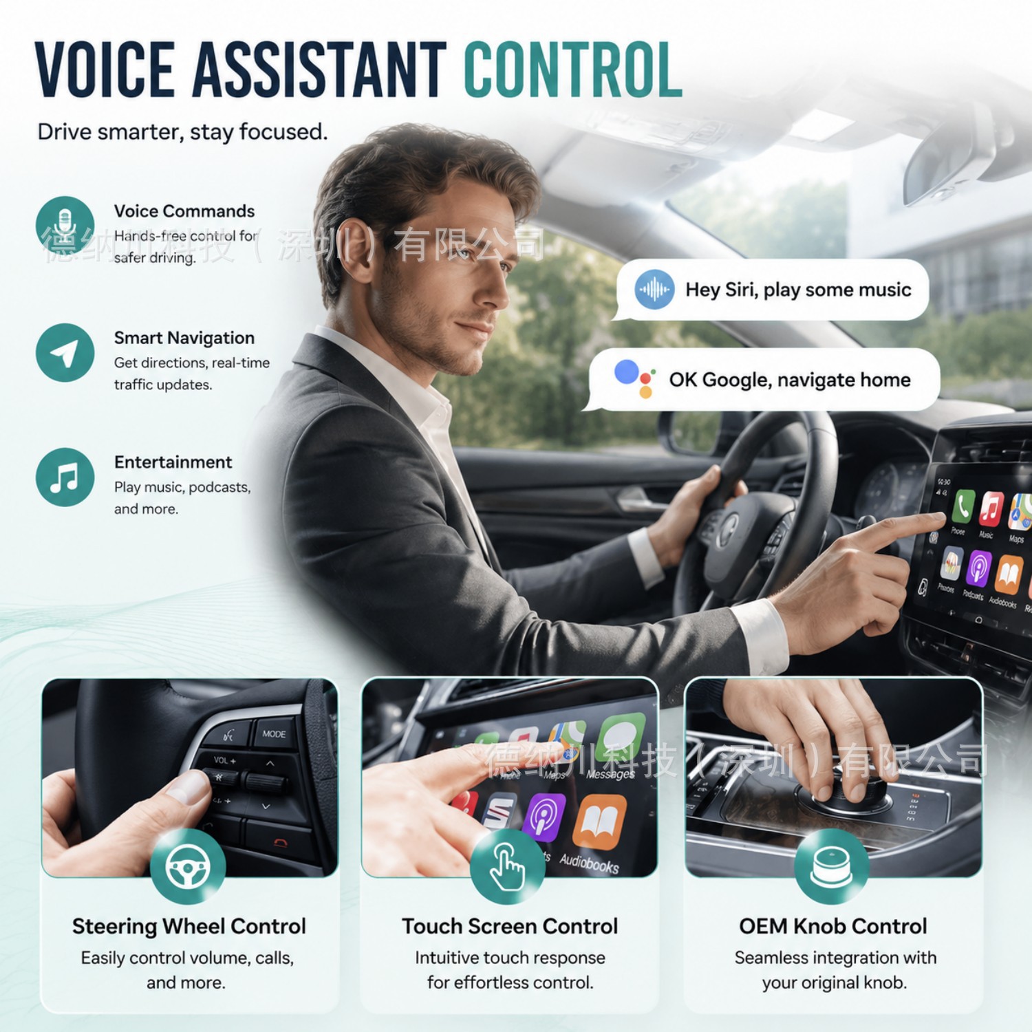 Best-selling wireless CarPlay box AndroidAuto adapter 2-in-1 smart module car-machine interconnection box
