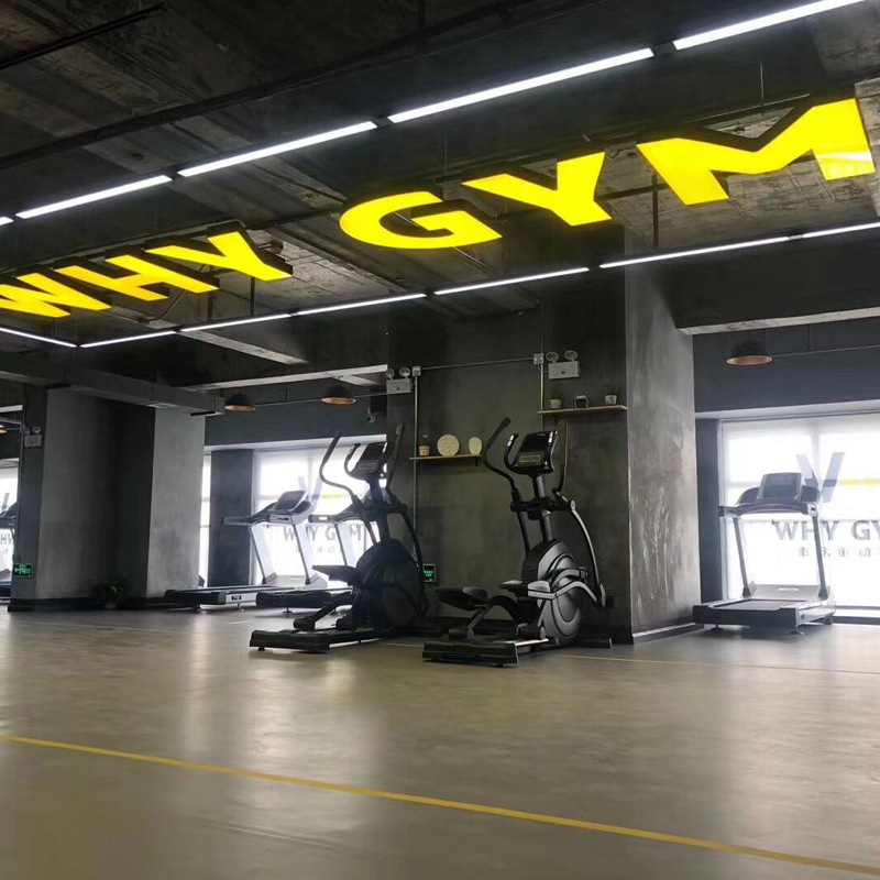 LED lámpara de letra tienda lámpara de techo sala digital gimnasio sala de baile industrial estilo creativo lámpara personalizada