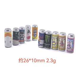 新款树脂仿真酒瓶饮料易拉罐配饰 diy奶油胶手机壳饰品配件批发