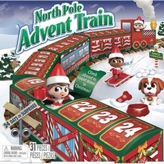 外国貿易のクロスボーダーのクリスマスのカウントダウンは祭りのカレンダーの24日間の驚きのブラインドの箱のクリスマスの列車のブラインドの箱に来ます。