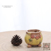 Creative flowerpot, small ceramics, plant lamp flower-shaped, handmade, hand painting