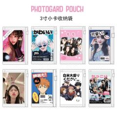 日雑風3寸の小さいカードの収納袋の小さいカードのカバーの谷美の道具の日系のかわいいPVCカードのカバーのペンダント