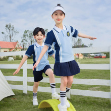 幼儿园园服小学生班服夏季儿童春秋装校服短袖夏装新款运动装套装