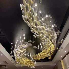 家居装饰摆件橄榄蛋灯饰配件玻璃工艺品 可制作多种客厅挂饰