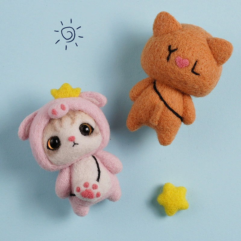 Набор материалов для возлюбленного, войлочная шерсть, handmade, большие глаза, подарок на день рождения, тренировка