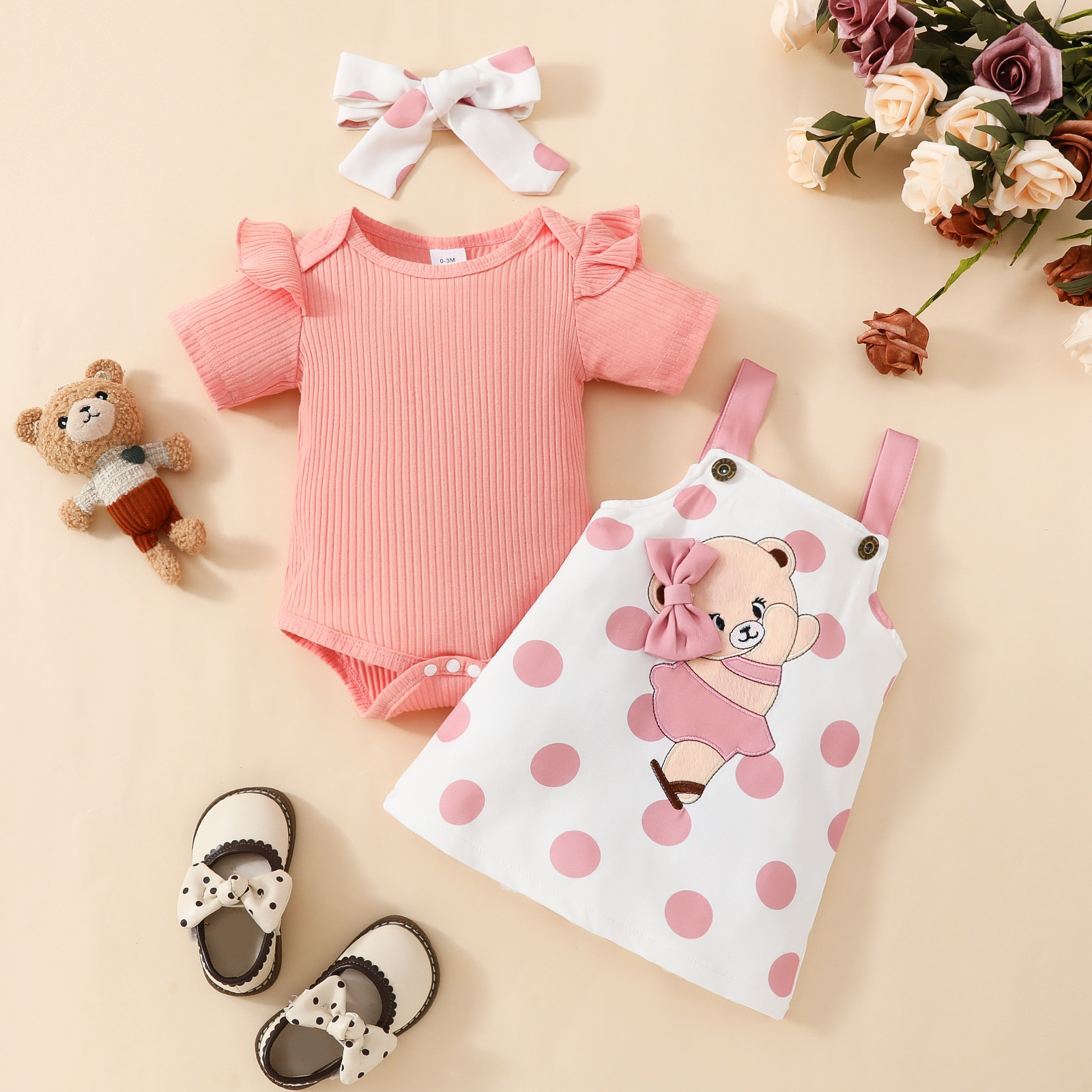 Simple Style Cartoon Cotton Baby Clothing Sets display picture 10