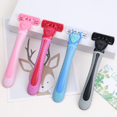 美妝工具腋毛刀修眉刀刮眉刀女防刮傷初學者安全型套裝可替換刀頭