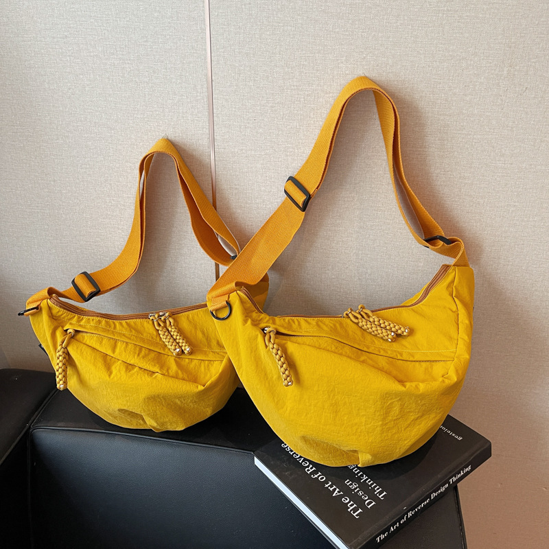 Crossbody Bag for Women, New Large-Capacity Dumpling Bag, Lightweight, Simple, Fashionable, Commuter Casual Shoulder Bag, Trendy Fabric Bag for Girls Crossbody Bag for Women, New Large-Capacity Dumpling Bag, Lightweight, Simple, Fashionable, Commuter Casual Shoulder Bag, Trendy Fabric Bag for Girls