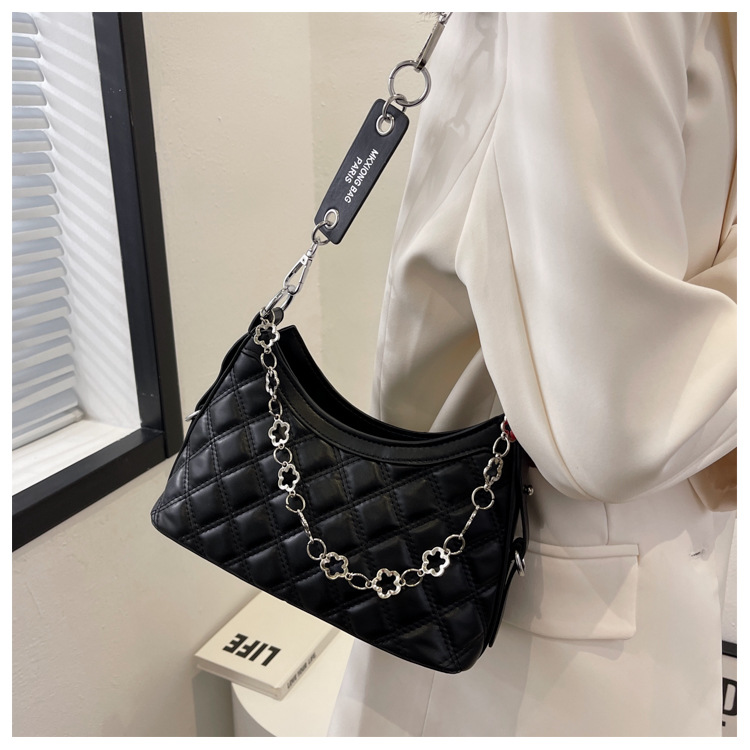 Borsa da donna piccola borsa di design di nicchia Borsa da donna 2023 nuova borsa a tracolla con catena a rombo di fascia alta estiva piccola borsa quadrata esplosiva_voghion.com