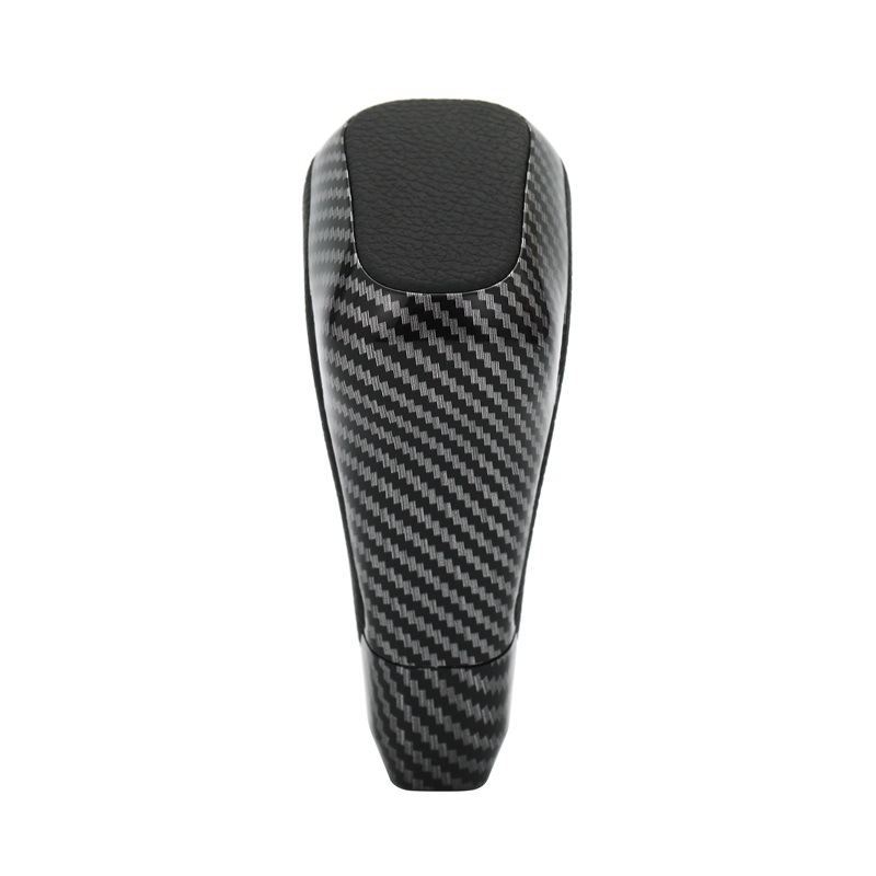 Suitable for Toyota gear head shift lever handball 8mm threaded carbon fiber black leather car gear shift handball