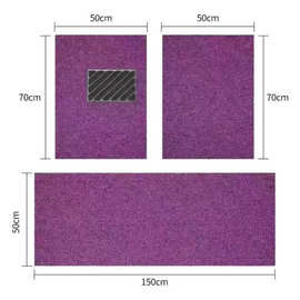 通用丝圈汽车脚垫三件套可自由裁剪易洗防水防滑主副驾驶无味脚垫
