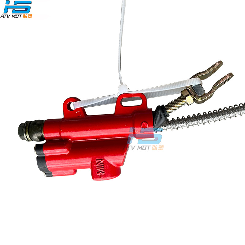 Off-Road Motorcycle Accessories 110 125Cc2 Piston Oil Rear Disc Brake Hydraulic Rear Brake Pump Caliper Bracket Assembly