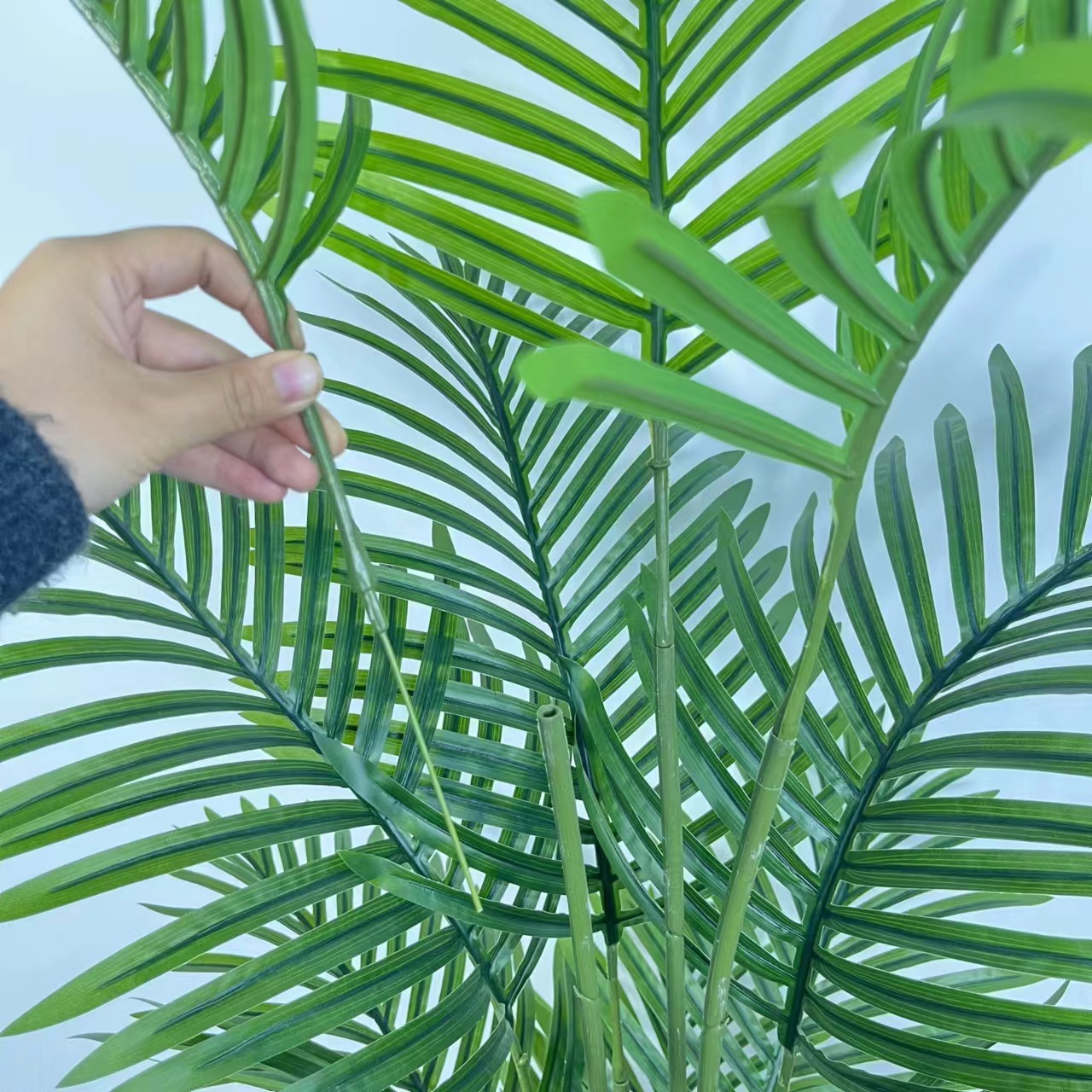 Nuevo modelo de desmontaje transfronterizo Simulación Sanweikui Sala de estar interior Simulación grande Planta verde en maceta Decoración de piso Árbol falso