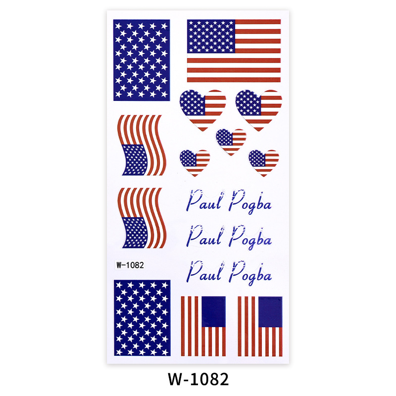 Cross-border 2022 Copa del Mundo tema tatuaje pegatinas impermeable Bandera Nacional niños dibujos animados tatuaje pegatinas tatuaje