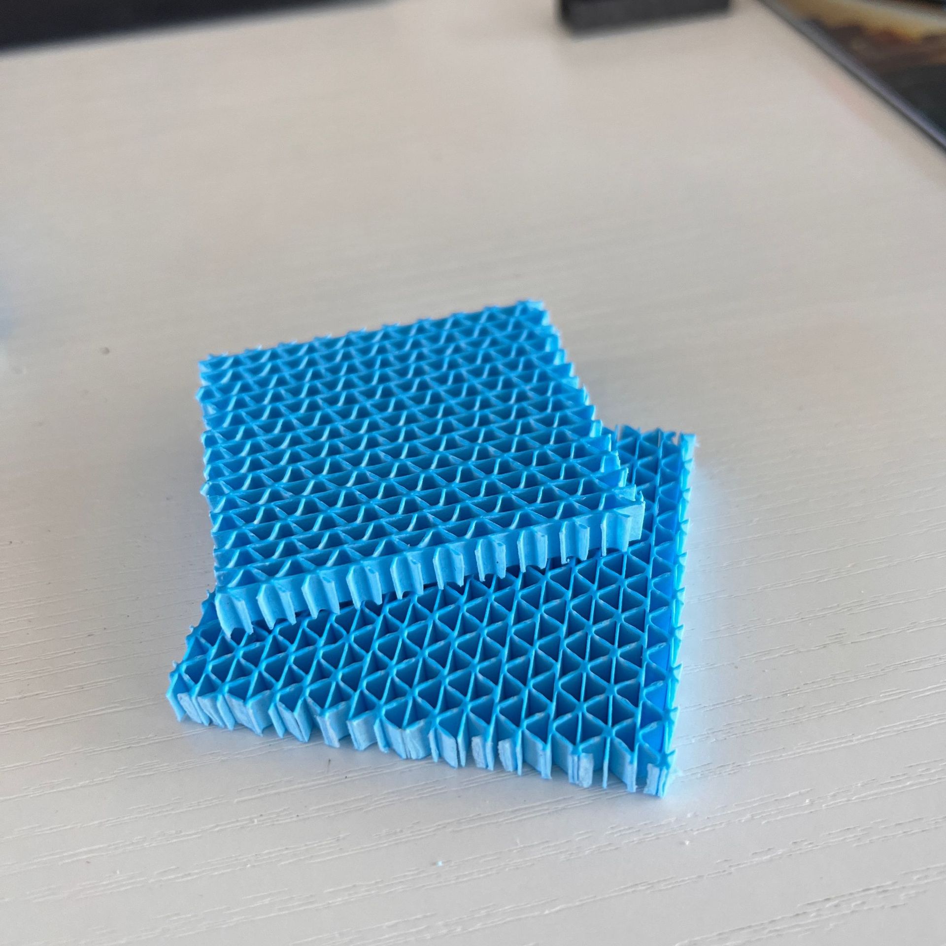 PP瓦楞吸水过滤网工厂批发净化空气过滤网批发加湿网冷触媒过滤网