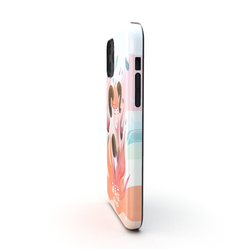 白羊座现货库存适用于iPhone11promax韩国菲林热转印双层手机壳