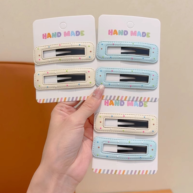 Crema para niños ultra Xianbo puntos pinzas de cabello lateral pinzas de cabello frises 2024 nuevas niñas lindas pinzas de cabello rotas toques