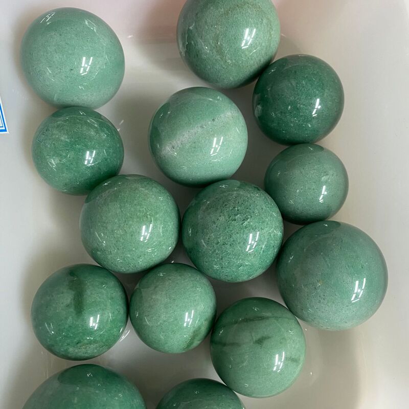 天然绿东陵球多种水晶球手工雕刻件桌面摆件手工雕刻件 图 8
