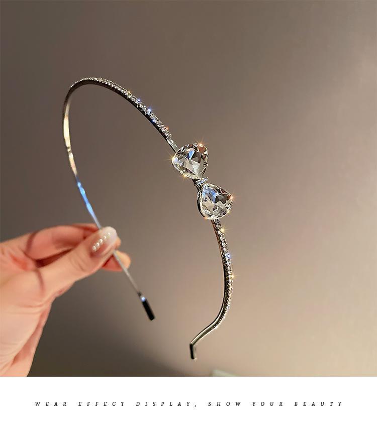Original Design Women'S Bow Knot Alloy Diamond Jewelry Headband