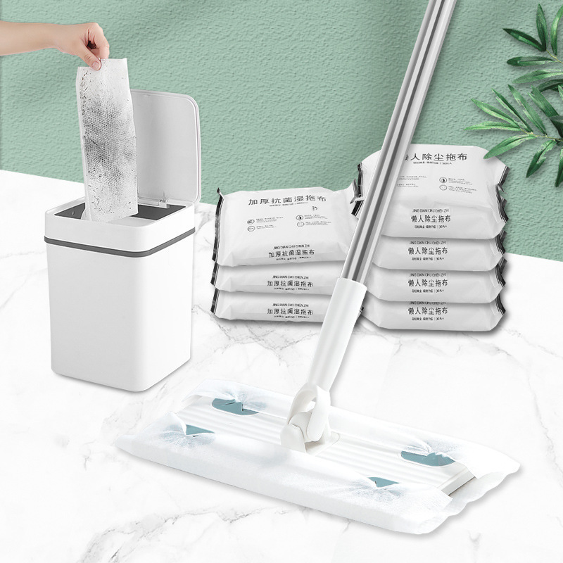 プラスチック洗面タオルモップ使い捨てウェットタオル静電気除去紙家庭用ミニモップ専用手洗い不要|undefined