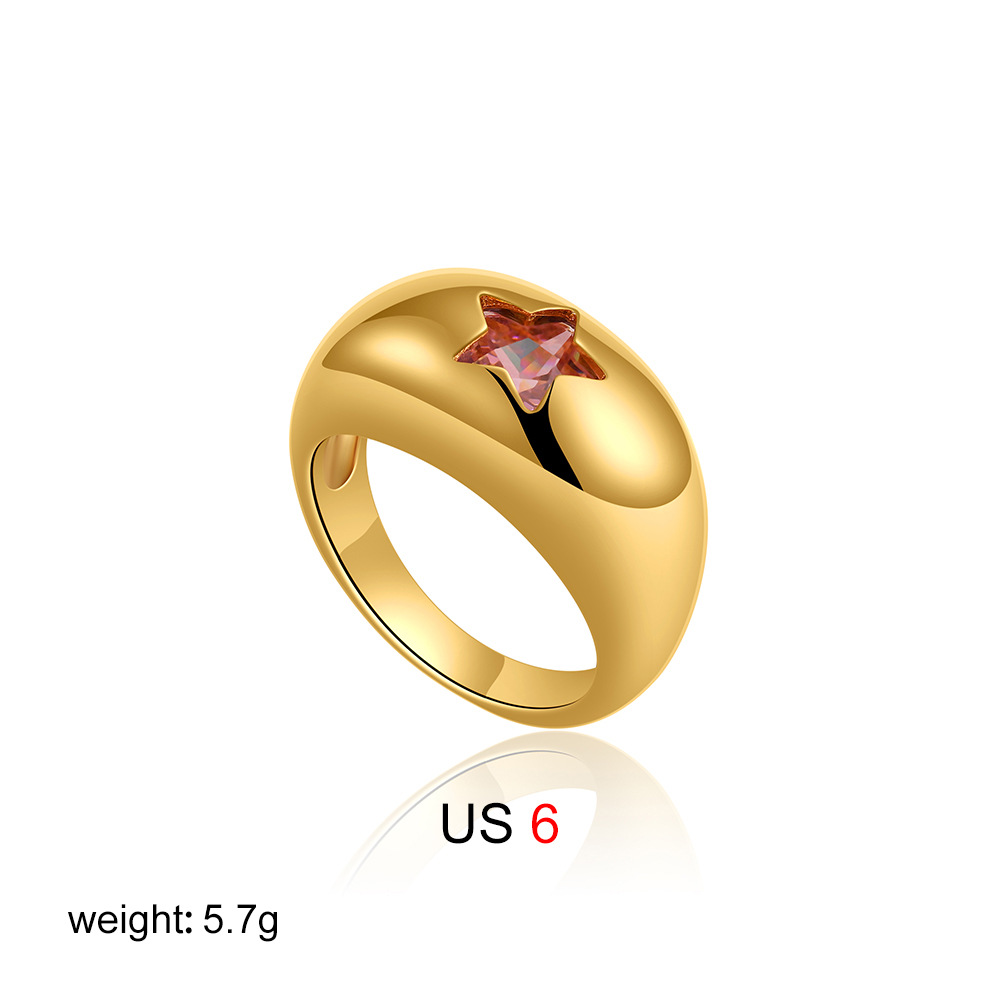 10g Weight Zircon Inlay Material Rings Classification 1 Piece Quantity Holiday, Daily Occasion Copper Material Heart Shape Pattern Spring&Summer Season Unisex Gender Inlay Design Vacation, Classic Style Style Wholesale Jewelry Vacation Classic Style Heart Shape Copper Zircon Inlay Rings 6