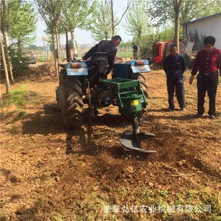 农用果园施肥种植挖坑机山地大马力刨坑机 加长钻头埋桩打眼机