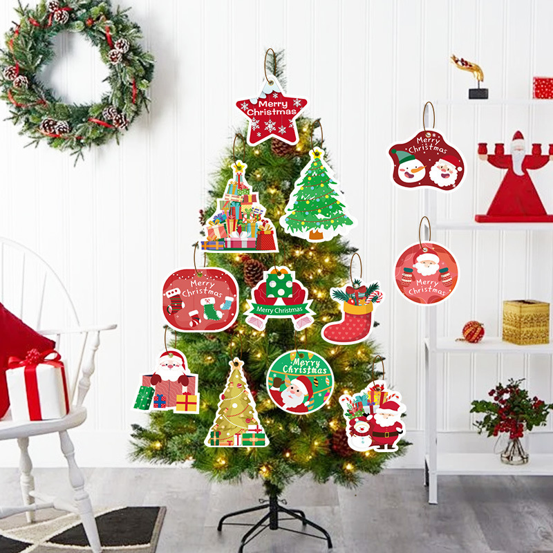 国境を越えたクリスマスストラップ飾りタグ付きクリスマスツリープレゼントストラップ装飾品パーティー用品装飾品|undefined