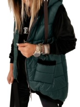 W 69666 Padded Hooded Vest Jacket ��ñ�����������׿羳�¿�ŷ
