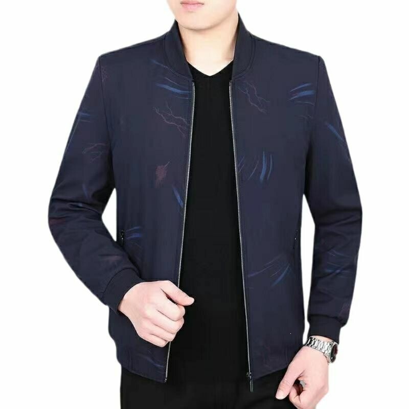 Men's Jackets, Spring and Autumn High-End Men's Clothing, Middle-Aged and Elderly Casual Jackets, Spring Business Tops, Loose-Fitting Men's Summer Jackets