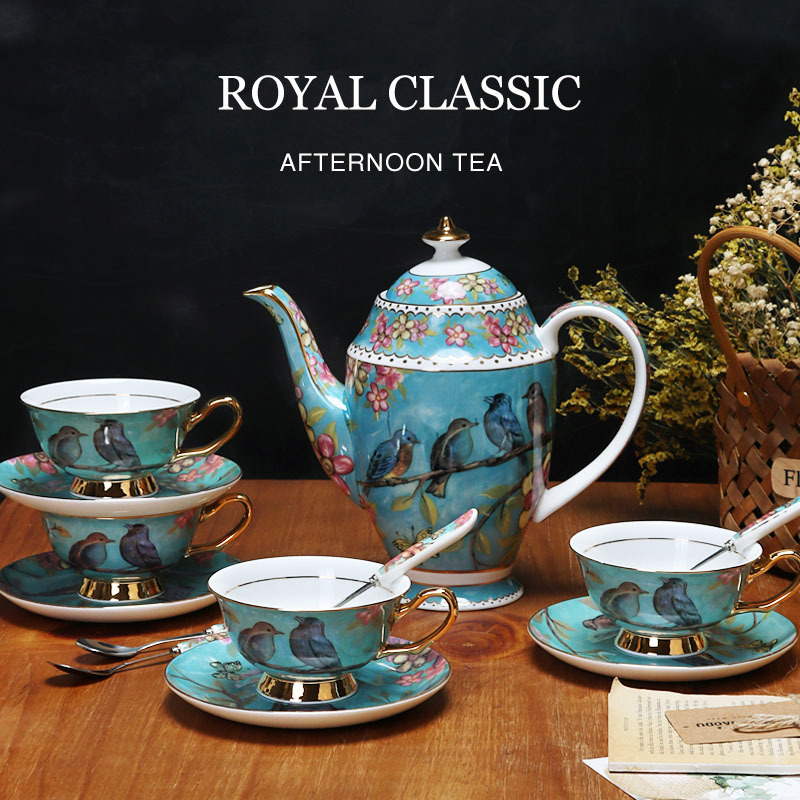 China de hueso taza de café de estilo europeo traje creativo Taza de cerámica de gama alta exquisito pequeño lujo británico juego de té de la tarde