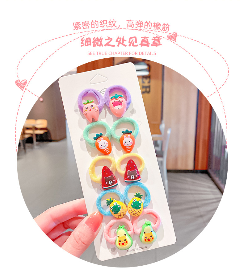 Cartoon Candy Color Children's Hair Rope display picture 7