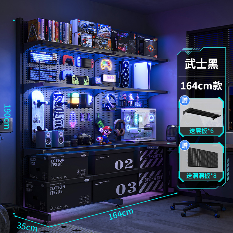 Escritorio para computadora de escritorio, dormitorio, hogar, escritorio, estantería, estante de piso, combinación de mesa y silla para juegos individuales