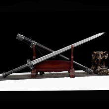 汉剑唐横刀锰钢手工一体锻打天问剑淸剑绣春刀摆件镇宅收藏未开刃