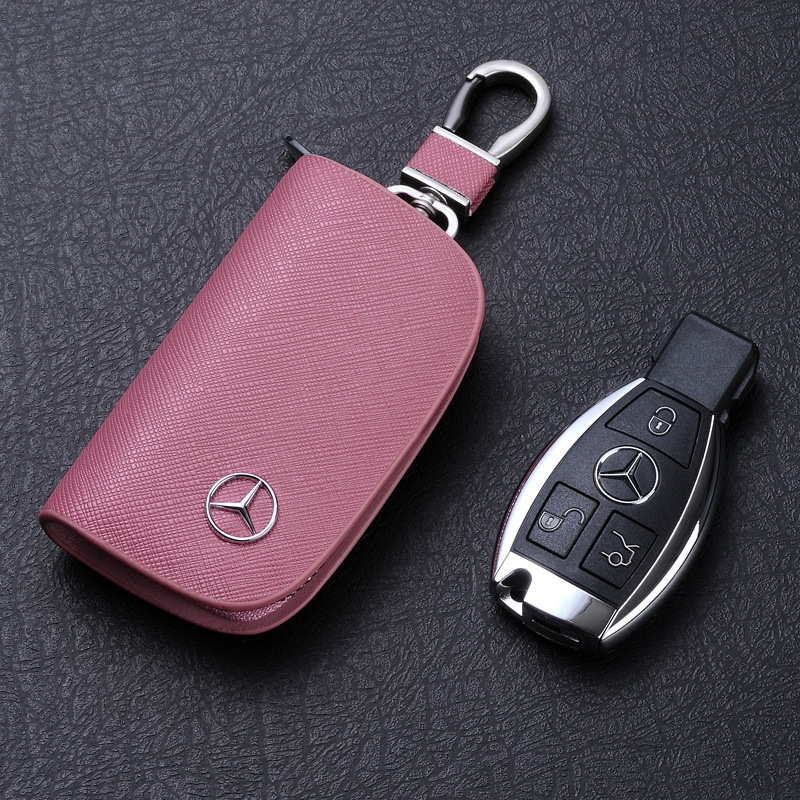 Mercedes-Benz – Static Rod/Key Bag Case Genuine Leather - pink