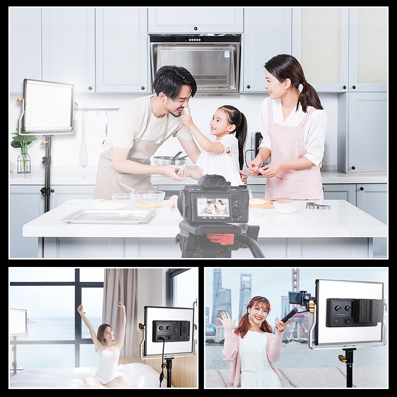 Wanxin W480/W660 fotografía profesional en vivo LED Luz de relleno retrato de fotografía de cine y televisión luz de iluminación de vídeo de luz suave