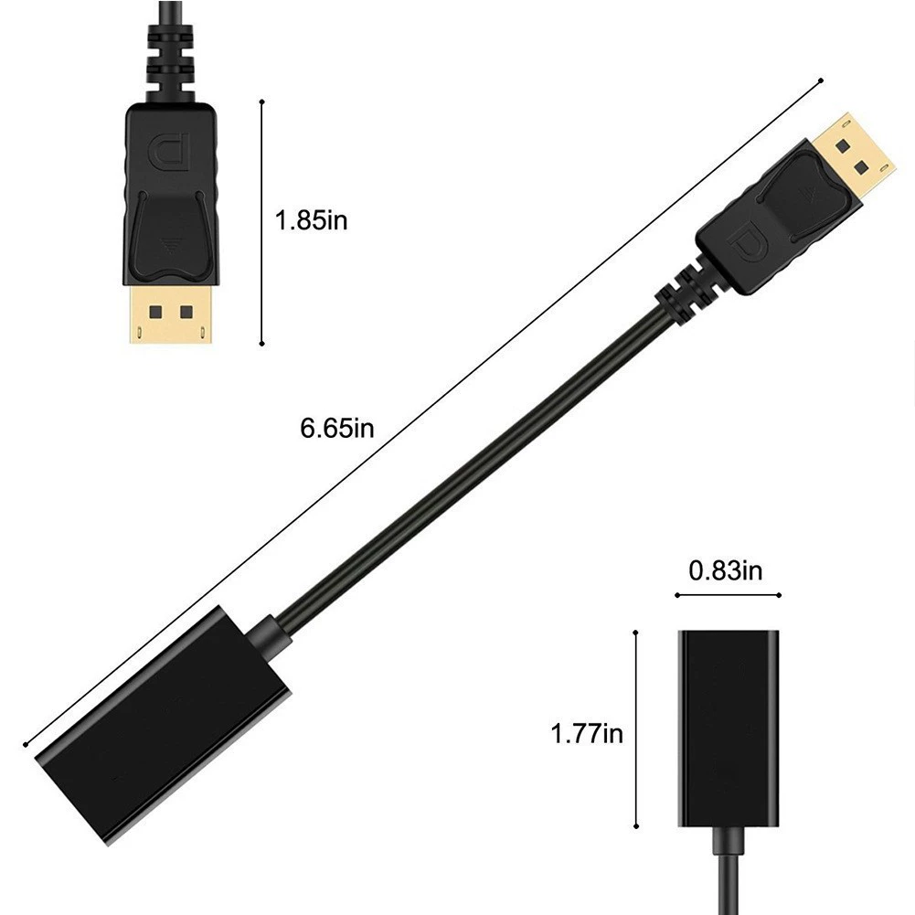 DP на HDMI линия материнская маленькая оболочка гальваника 4K 1080P ротор дисплей конвертер большой DP в hdmi
