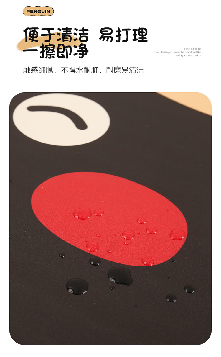 Penguin Cute Lady Cartoon Car Seat Back Anti-Kick Pad Universal Car Seat Anti-Stain Pad Anti-Dirt Pad for Back Seat