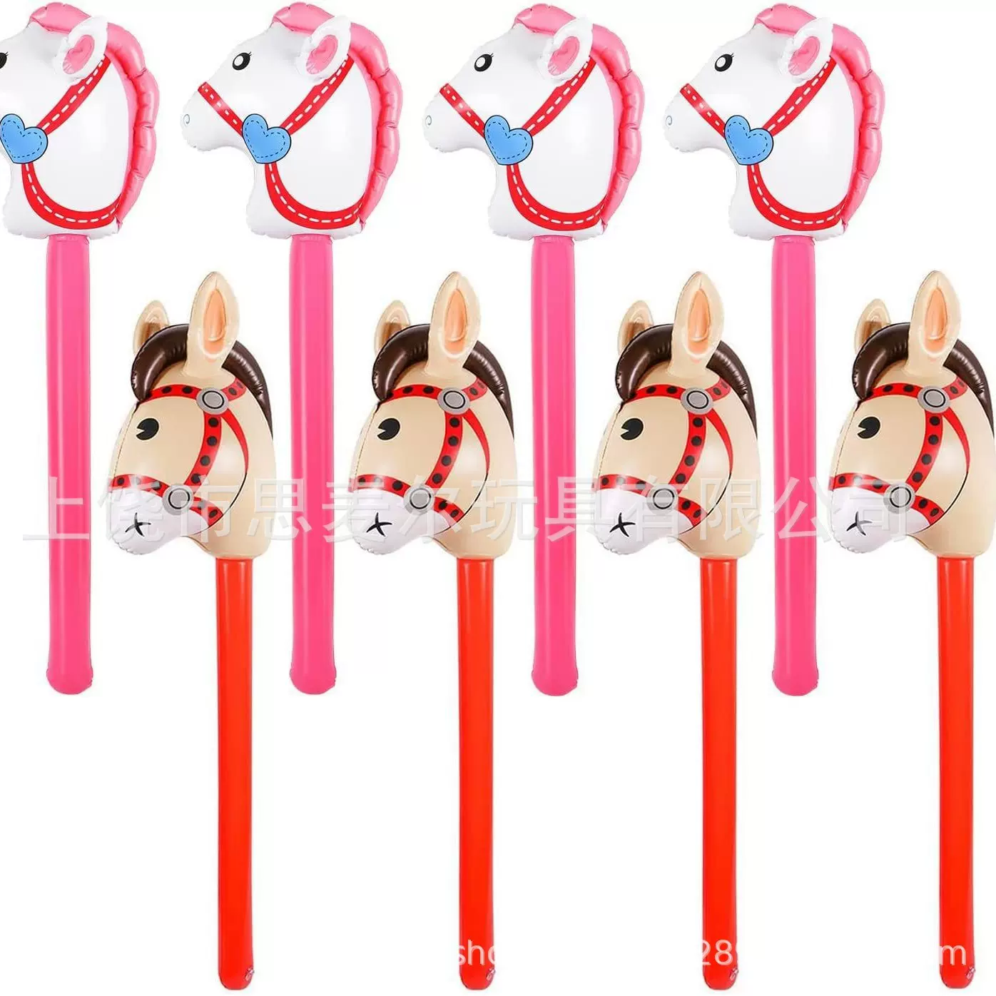 马头棒卡通充气棒游戏表演舞台道具跨境电商马头棍儿童摄影玩具