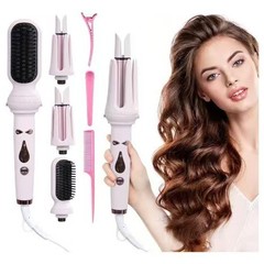 スリーインワン自动ヘアカーラーストレートコーム直接ヘッドチェンジ操作简単使用巻きストレート多机能カール