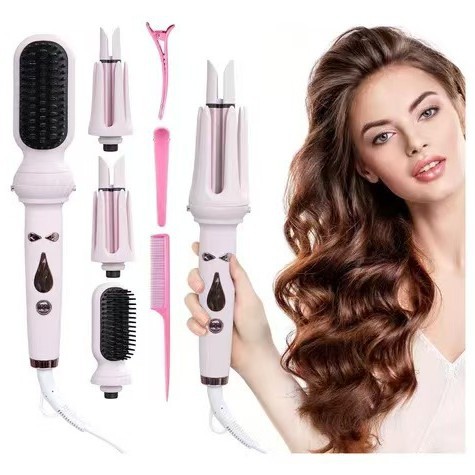 Three-in-one automatic curling rod Straightening hair comb Direct head changing operation Simple use curling straight hair Multifunctional curling hair