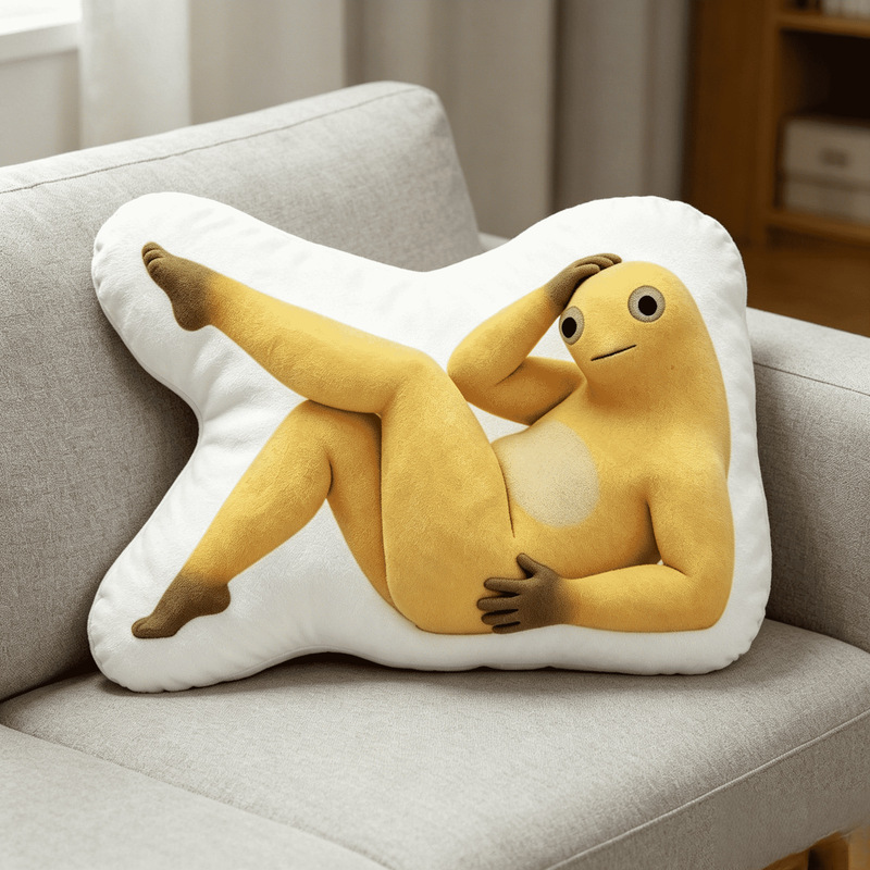 Laughing Milk Dragon Abstract Pillow, Popular Sofa Dormitory Bedside Cushion, Nap Cushion, Gift for Friends