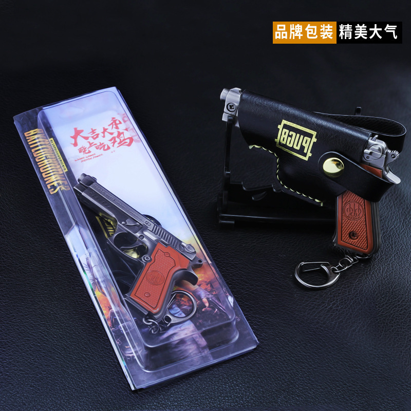 Juegos de vapor perimetral Jedi Shoot P92 modelo de pistola llavero de metal completo 98K rifle de francotirador