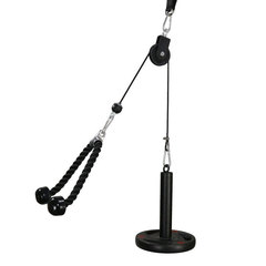 自製フィットネス器材家庭用高位プルダウン訓練機器ロープローププーリー部品引っ張り帯上腕三頭筋