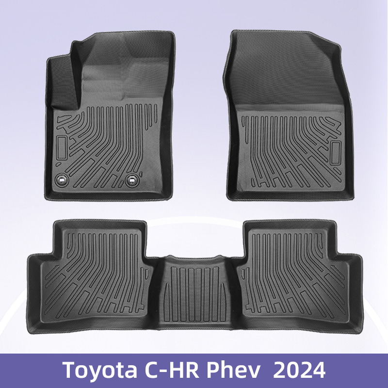 Aplicable a Toyota C-HR Phev 2024 combustible 3D todo el tiempo TPE cojín de respaldo de automóvil