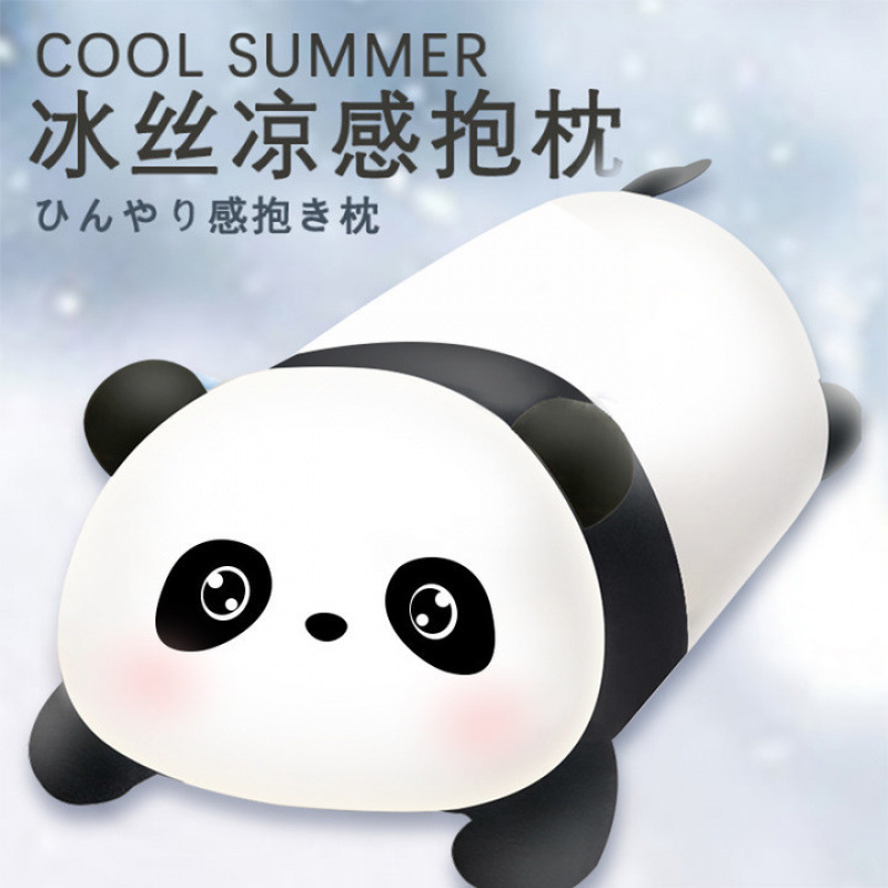 氷の糸の夏の涼感のサメのぬいぐるみは枕の女の子を抱いて足を挟んで寝ます。|undefined