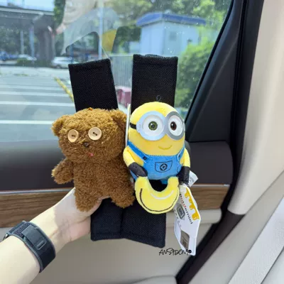 Seatbelt Cover Car Interior – Sürətlər qutusu və əl tormozu başlıqları - shoulder-pads-black-linen-shoulder-pads-authentic-bob-hugs-banana-tim-bear-two-pieces