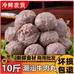 本場潮山産 手打ち牛肉丸 牛筋丸 500g 特産品 火鍋 バーベキュー スープ 麺の具 手打ち丸ごと箱詰め