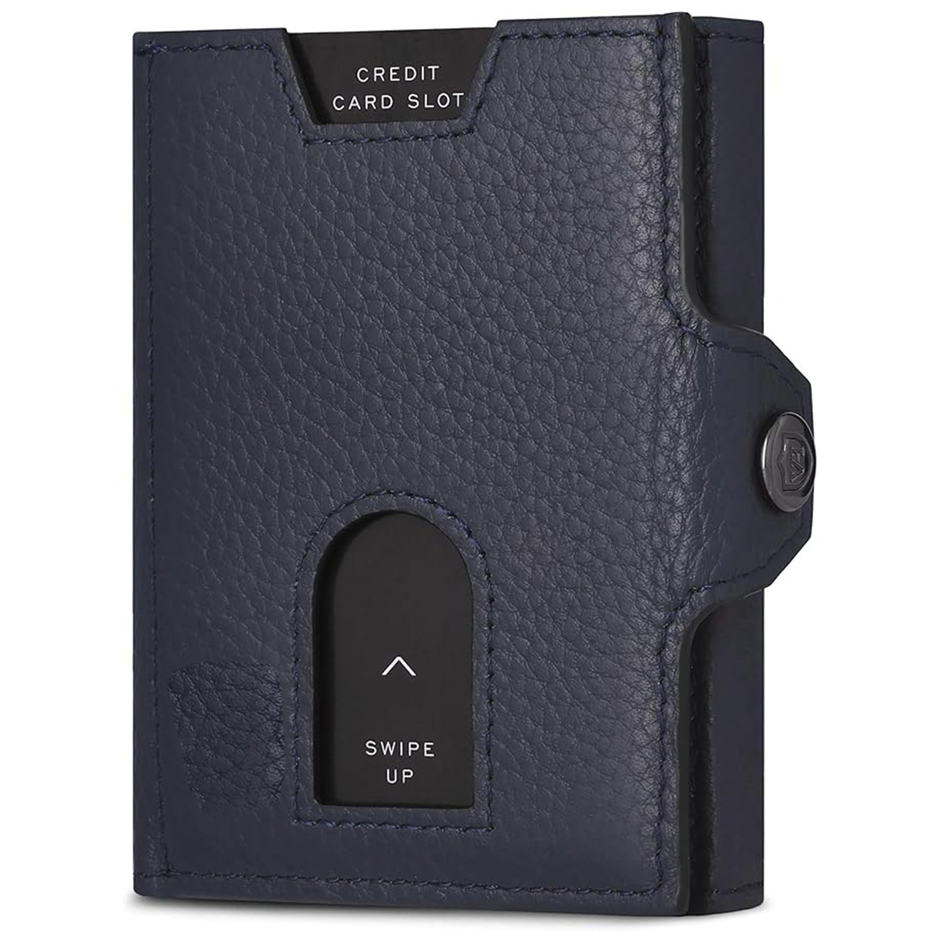 Amazon cuero RFID anti-robo bolso de tarjetas de cuero multifuncional con botón bolso de cambio de moda de negocios bolso de hombre