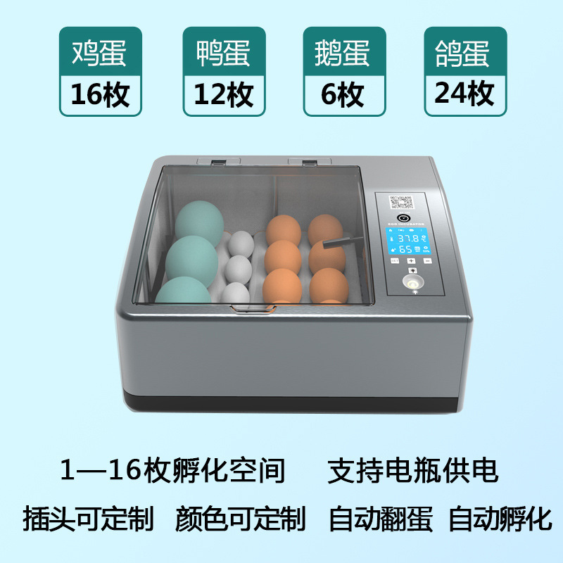 家庭用孵化器ひよこ孵化器小型家庭用孵化機全自動知能鶏鴨ガチョウ鳩孵化機|undefined
